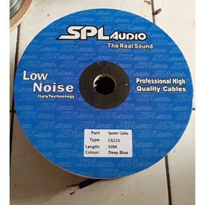 Kabel Audio Speaker SPL Audio 2x 25mm Hitam Biru 