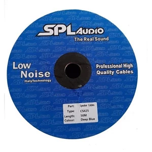 Kabel Audio Speaker SPL Audio 4x25mm Hitam Biru 