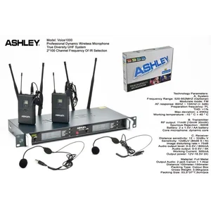 Clip On Mic Wireles Ashley Voice 1000 Hitam 