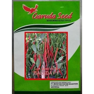 CONTENTS 10GR RED CURLY CHILI SEEDS BALADA F1 HYBRID - VEGETABLE SEEDS