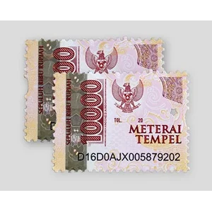 Kertas Materai Tempel Rp. 10.000