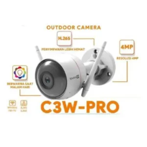 KAMERA CCTV EZVIZ PAKET C3W PRO 4MP OUTDOOR BUNDLING WITH MEMORY CARD 256 GB