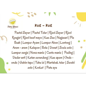 Snack Box Kue 3 Macam dan Air Mineral Gelas