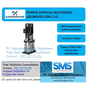 Pompa air Vertical CENTRIFUGAL PUMP VERTICAL MULTISTAGE GRUNDFOS CRN 1 -10 