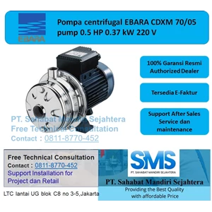 Pompa Air EBARA Cdx 70/05 0.37kw Centrifugal Pump Ebara Stainless