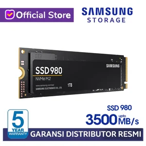Aksesoris Komputer  Samsung SSD 980 250GB 500GB 1TB M.2 PCIe NVMe 1.4 Gen3 M2 Internal SSD - 1TB