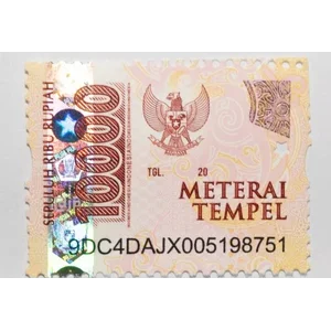 Materai 10000 / Duty Stamp
