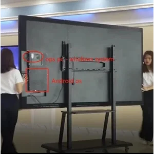 Flatboard Smart tv lcd interactive touch screen dual os android and windows 65 inch