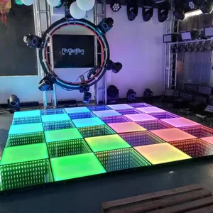 led lampu panel display 3d dance floor mirror magnet