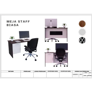  Meja Staff Kantor Biasa / Instansi 