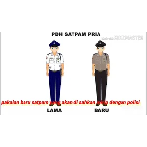 Seragam Security PDH serta Perlengkapannya