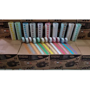 Label / Sticker Numering 2234 2253 2663 putih dan warna 7 Digit untuk Garment