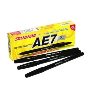 Bolpen Standard AE7 Warna Hitam