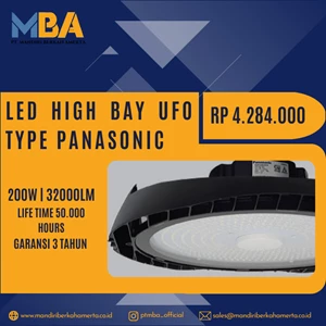 LAMPU HIGH BAY/ LED HIGH BAY UFO TYPE Panasonic 200W 32000lm