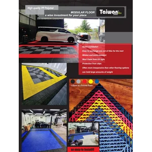 LANTAI PLASTIK MODULAR LANTAI VARIASI ANTI SLIP PRODUK PLASTIK OTOMOTIF