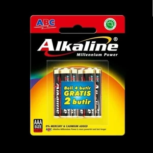 Baterai Abc Alkaline AAA isi 6 battery AAA