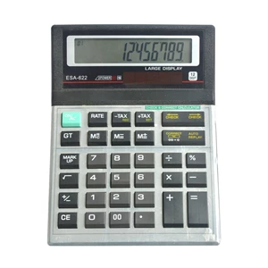 Kalkulator ESA 622 Ukuran Besar Jumbo Check Correct 12 Digits