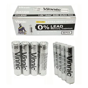 Baterai AAA 1.5V Merk VINNIC Original SUM4 R03