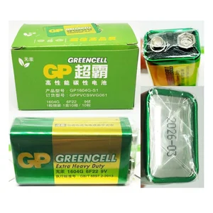 Baterai Kotak 9V Merk GP Green Cell Original 1604G 6F22 Baterai Lainnya