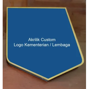 Custom Akrilik Logo Kementerian atau Lembaga 