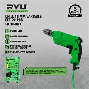 Mesin Bor Drill 10mm RYU RDR10-3REB