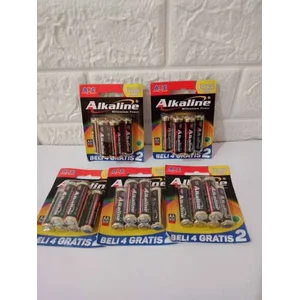 Baterai AAA Alkaline ABC 1.5volts (isi 6)
