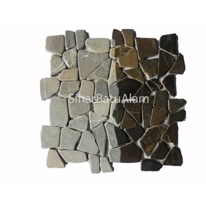 Mosaic Black marble int 30 x 30