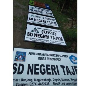 Name Board Nama Sekolah Isi 5 Atap