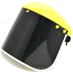 Head Shield Fiberglass Hitam Flip Front Lens 2 Inch X 4 1/4 Inch