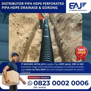 Pipa Hdpe Perforated Berlubang Untuk Drainase Air