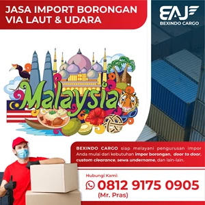 jasa freight forwarder import sparepart mobil dari malaysia By PT. Bexindo Artha Jaya