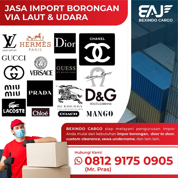 Jasa import barang branded original  By PT. Bexindo Artha Jaya
