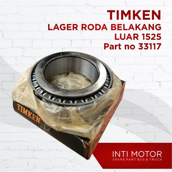 TIMKEN - LAGER RODA BELAKANG LUAR - 33117 - BUS 1525 big bus