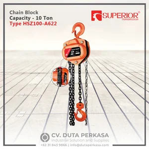 Superior Transmission Chain Block Capacity 10 Ton Type HSZ100-A622-3M Lift Chain 3 Metre