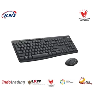 Silent Wireless Mouse dan Keyboard Logitech Mk295