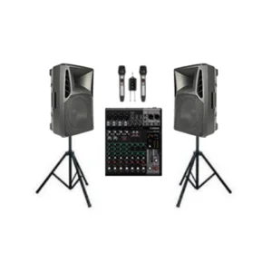 AXIOO 4 CHANNEL MIXER AMPLIFIER SPEAKER SYSTEM WITH SPEAKER SOUND SYSTEM