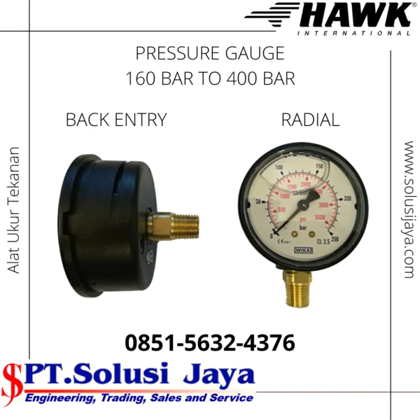 ALAT UKUR TEKANAN AIR TINGGI 160 BAR TO 400 BAR
