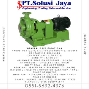 High Pressure Pump Slurry Pump 50Hz 60Hz Heavy Duty Line