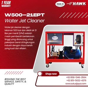 Pompa tekanan tinggi hawk high pressure pump 500 bar (7250 psi) 21 liter / menit