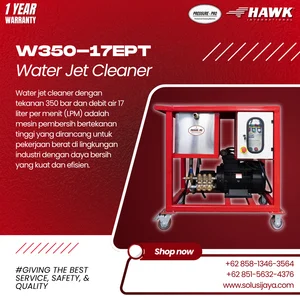 Water Jet Cleaner Hawk High Pressure Pump 350 bar (5075 Psi) - 17 Lpm cleaning industri