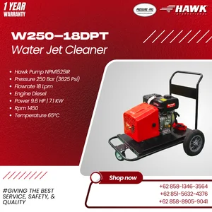 HIGH PRESSURE PUMP HAWK CLEANING KENDARAAN ALAT BERAT 250 BAR (3625 PSI) DIESEL