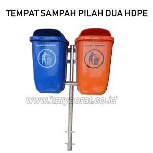 Tempat Sampah Pilah Dua HDPE