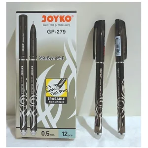 JOYKO ERASABLE GEL PEN HITAM BIRU PULPEN BISA DIHAPUS GP-279 [12PCS] / Pulpen dan Pensil