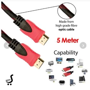 Kabel HDMI to HDMI 5 Meter Cable Monitor TV PS XBOX DVD HDMI-50 - Aksesoris Kabel Lainnya