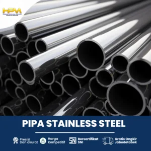 Pipa Stainless Steel SS304 SCH10 3" x 2mm x 6M Full SNI