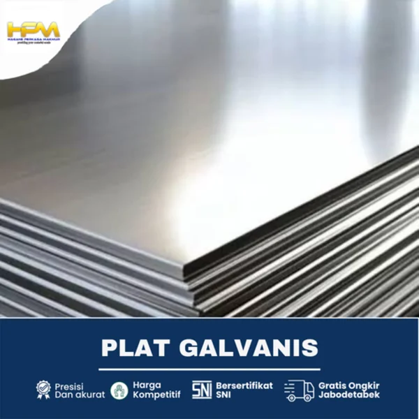 Plat Galvanis 1.8mm x 4' x 8' (ft) SNI