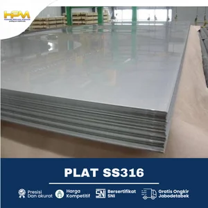 Plat SS316L / Plat Stainless 2mm x 4' x 8' (ft) SNI