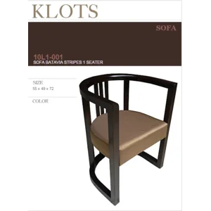 BANGKU SOFA BATAVIA STRIPES 1 SEATER