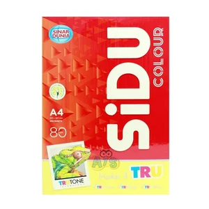  Kertas HVS A4 Sidu Warna 80Gr
