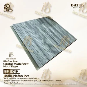 Plafon PVC Tekstur Matte/Doff Motif Kayu BK 019